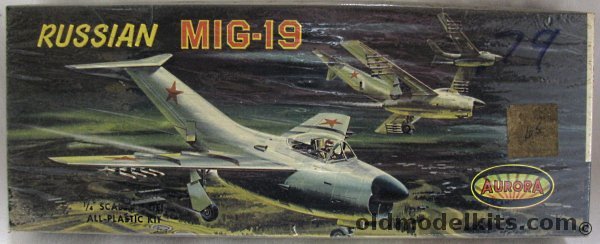 Aurora 1/48 Russian Mig-19, 66-79 plastic model kit